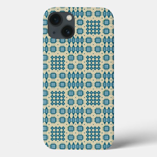 iPad Case-Mate Case: Navy, Wels tapijtpatroon iPhone Case (Achterkant)