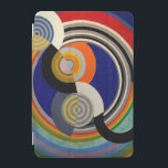 iPAD CASE - Rythme n°2 (1938) van Robert Delaunay iPad Mini Cover<br><div class="desc">Deze iPad-hoes is voorzien van een kleurrijke abstract getiteld "Rythme n°2 (1938)",  onderdeel van zijn "Rythme" -serie,  met sterke kleuren en geometrische vormen. Er kunnen verschillende hoesjes verkrijgbaar zijn. ►Personaliseer met aangepaste tekst (een naam of bedrijfsnaam,  enz.),  een logo of ander afbeelding enz. Een mooi en kleurrijk cadeau.</div>