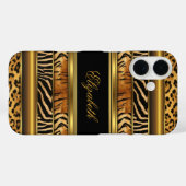 iPad Elegant Classy Gold Gemengd Dierenafdrukken Case-Mate iPhone Case (Achterkant (horizontaal))