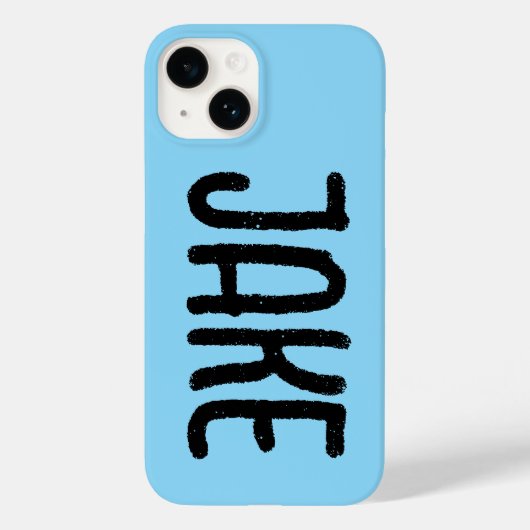 IPAD-HOEZAK MET NAAM EN LOGO BLAUW Case-Mate iPhone CASE (Achterkant)