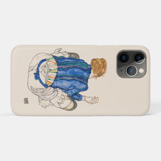 IPAD IPHONE ZAAK : EGON SCHIELE : SEATED VROUW Case-Mate iPhone CASE (Achterkant (horizontaal))