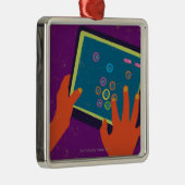 iPad Metalen Ornament (Rechts)