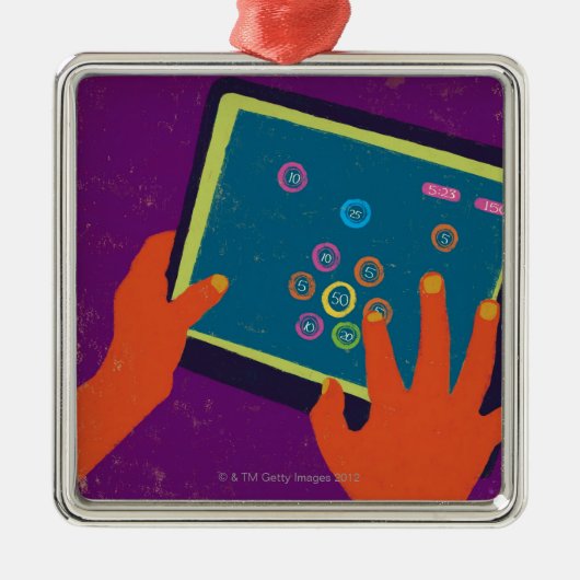 iPad Metalen Ornament (Voorkant)