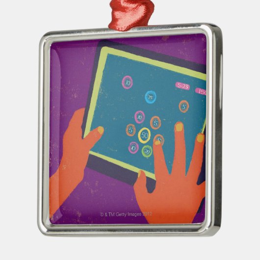 iPad Metalen Ornament (Links)