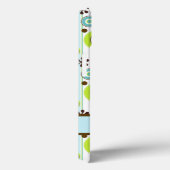 ipad mini hoesje | Cirkels | Aqua Green Brown (Achterkant / Rechts)