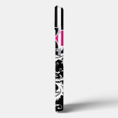 ipad mini hoesje | Schade | Stripes | Fuchsia Pink (Achterkant / Links)