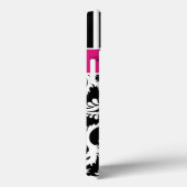 ipad mini hoesje | Schade | Stripes | Fuchsia Pink (Achterkant / Rechts)