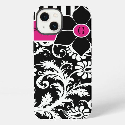 ipad mini hoesje | Schade | Stripes | Fuchsia Pink iPhone Hoesje (Achterkant)
