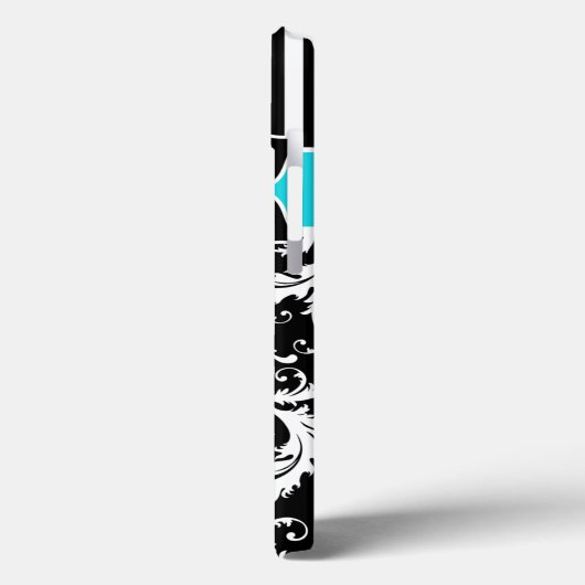 ipad mini hoesje | Schade | Stripes | Turquoise Bl (Achterkant / Links)