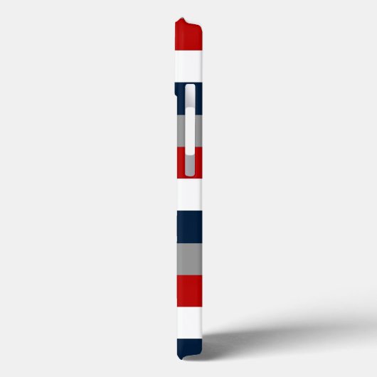 ipad mini hoesje | Stripes | Zeemacht, rood, wit,  (Achterkant / Links)