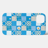 iPad Mini Retina Case Daisy Chains, Faux Patchwork (Achterkant (horizontaal))