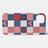 iPad Mini Retina Case: Harten en Rozen Patchwork Case-Mate iPhone Case (Achterkant (horizontaal))