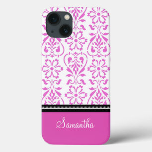 iPad Roze Damask - Aangepaste naam Case-Mate iPhone Case