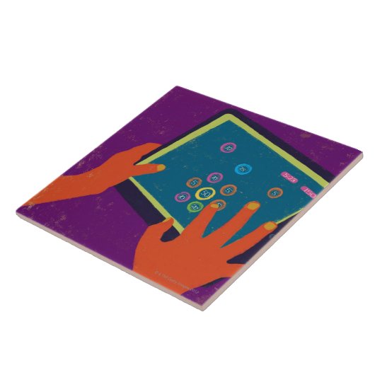 iPad Tegeltje (Zijkant)