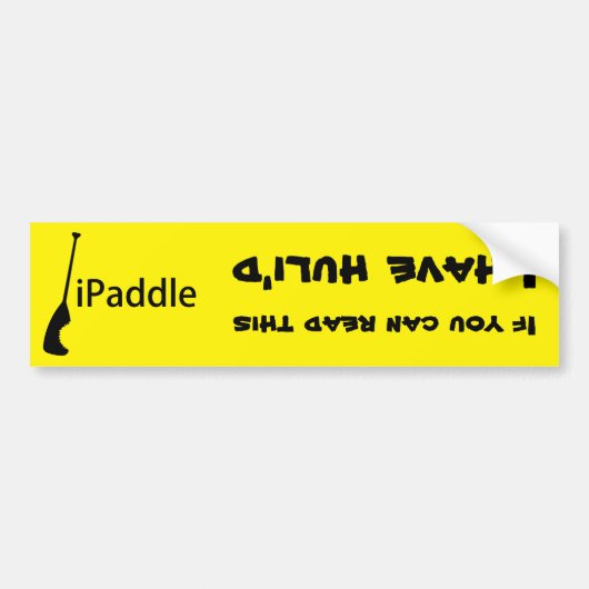 iPaddle Huli Bumpersticker (Voorkant)