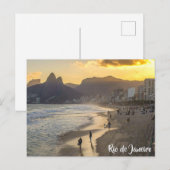 Ipanema Beach, Rio de Janeiro, Brazilië Briefkaart (Voorkant / Achterkant)