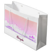 Ipanema Beach Sunset Obrigado Tropical Gift Groot Cadeauzakje (Voorkant Gekanteld)
