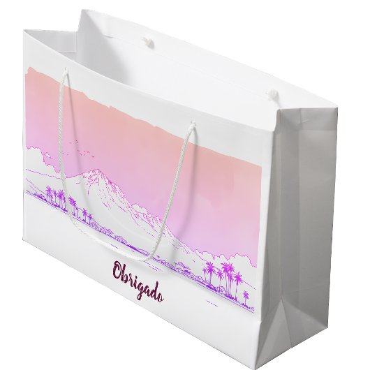Ipanema Beach Sunset Obrigado Tropical Gift Groot Cadeauzakje