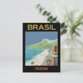  Ipanema Brazilië Beach Travel Briefkaart (Staand voorkant)