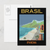  Ipanema Brazilië Beach Travel Briefkaart (Voorkant / Achterkant)