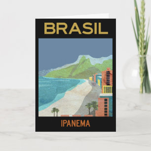 Ipanema Brazilië Beach Travel Briefkaart