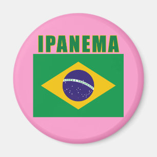 IPANEMA Brazilië Beach Tshirts, cadeautjes Magneet