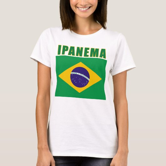 IPANEMA Brazilië Beach Tshirts, cadeautjes T-shirt (Voorkant)