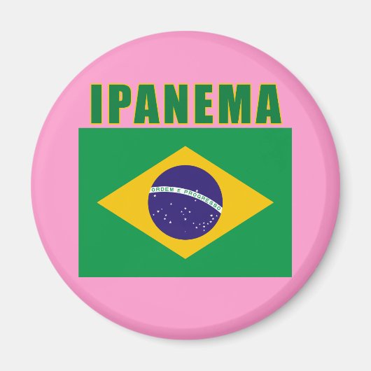 IPANEMA Brazilië Beach Tshirts, geschenken Magneet (Voorkant)