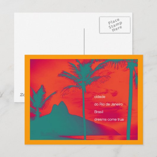 Ipanema, Brazilië Briefkaart (Voorkant / Achterkant)