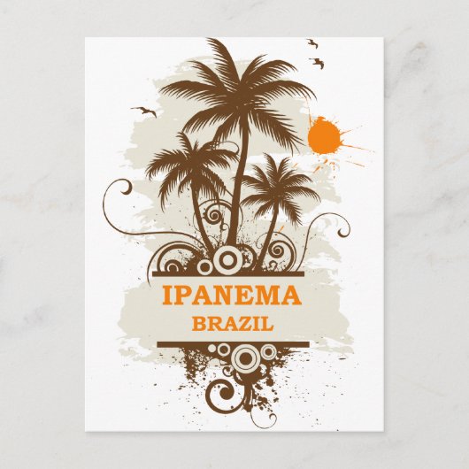 Ipanema Brazilië Briefkaart (Voorkant)