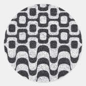 Ipanema / Copacabana Boardwalk Ronde Sticker (Voorkant)