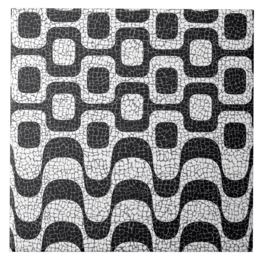 Ipanema/Copacabana Boardwalk Tegeltje (Voorkant)