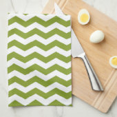 Ipanema Green Wave Chevron Theedoek (Quarter Fold)
