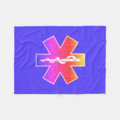 Ipanema met ster of life (EMT) Fleece Deken (Voorkant (Horizontaal))