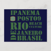 ipanema posto 9 , strandcultuur briefkaart (Voorkant)
