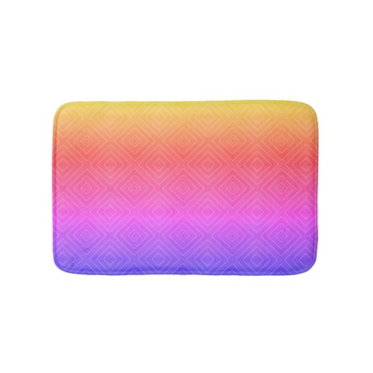 Ipanema Rainbow Hypnotic Diamond Modern Pop Art Badmat (Voorkant)