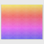 Ipanema Rainbow Hypnotic Diamond Modern Pop Art Cadeaupapier (Vlak)