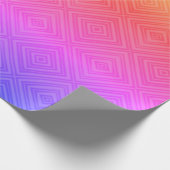 Ipanema Rainbow Hypnotic Diamond Modern Pop Art Cadeaupapier (Hoek)