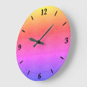 Ipanema Rainbow Hypnotic Diamond Modern Pop Art Grote Klok (Hoek)