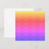 Ipanema Rainbow Hypnotic Diamond Modern Pop Art Notitiekaartje (Voorkant / Achterkant)