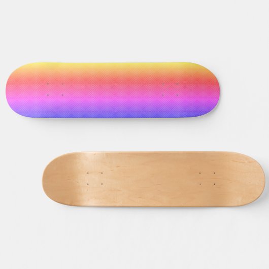 Ipanema Rainbow Hypnotic Diamond Modern Pop Art Persoonlijk Skateboard (Horizontaal)