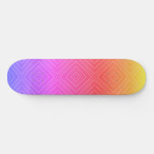 Ipanema Rainbow Hypnotic Diamond Modern Pop Art Persoonlijk Skateboard (Horizontaal)