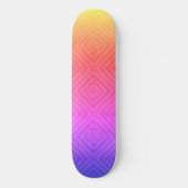 Ipanema Rainbow Hypnotic Diamond Modern Pop Art Persoonlijk Skateboard (Voorkant)