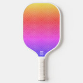 Ipanema Rainbow Hypnotic Diamond Modern Pop Art Pickleball Paddle (Voorkant)