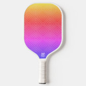 Ipanema Rainbow Hypnotic Diamond Modern Pop Art Pickleball Paddle (Achterkant)
