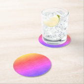 Ipanema Rainbow Hypnotic Diamond Modern Pop Art Ronde Kartonnen Onderzetter (Insitu)