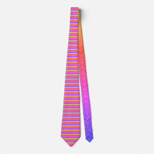 Ipanema Rainbow Hypnotic Diamond Modern Pop Art Stropdas (Voorkant)