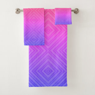 Ipanema Regenboog Hypnotische Diamant Moderne Pop Bad Handdoek