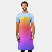 Ipanema Regenboog Hypnotische Diamant Moderne Pop Schort (Gedragen)
