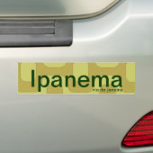 ipanema rio de janeiro bumpersticker (Op auto)